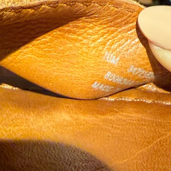 Frye Women's Brielle Tan Brown Leather Block Heel - Picture 10 of 12